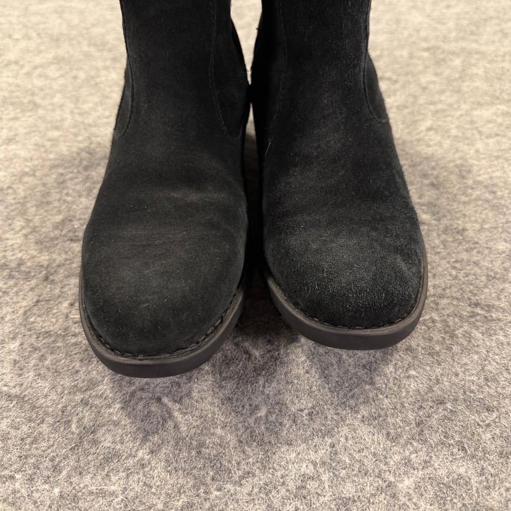 Born Boots Womens Size 8.5 Black Suede Over The Knee Riding Side Zip Boots - Picture 5 of 15